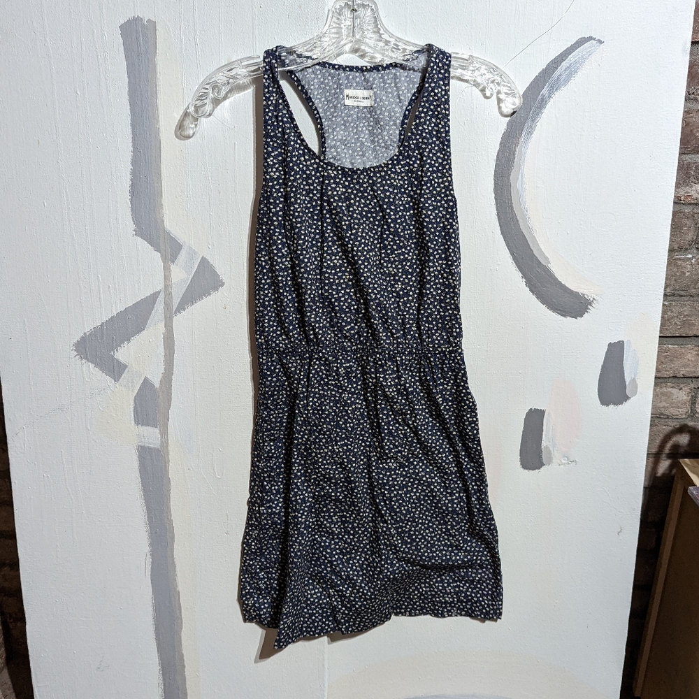 Bridge & Burn floral dress dark blue women's XS